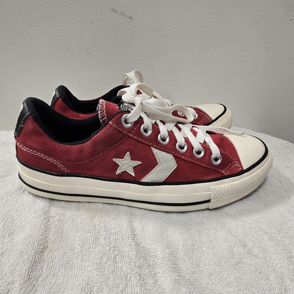 Converse Red and Black Sneakers